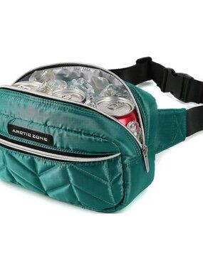Jade Arctic Zone Jade Quilted Insulated Crossbody Lunch Pack